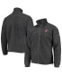 Фото #1 товара Men's Portland Trail Blazers Heathered Charcoal Flanker Full-Zip Jacket