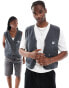 Lee unisex utility canvas vest in grey grau, L - фото #2