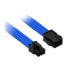 Фото #1 товара Nanoxia NX6PV3EB - 0.3 m - PCI-E (6-pin) - PCI-E (6-pin) - Straight - Straight - Blue