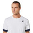 ASICS Court short sleeve T-shirt Brilliant White / Midnight, M - фото #5