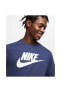 Фото #4 товара Футболка мужская Nike Nsw Tee Icon Futura Лакированная синяя повседневный стиль