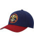 ფოტო #1 პროდუქტის Men's Navy, Red Denver Nuggets MVP Team Two-Tone 2.0 Stretch-Snapback Hat