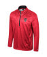 Men's Red NC State Wolfpack The Machine Half-Zip Jacket