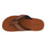 London Fog Tyrone Flip Flops Mens Brown Casual Sandals CL30379M-T