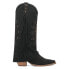 Фото #1 товара Dingo Spirit Trail Studded Embroidered Snip Toe Cowboy Womens Black Casual Boot