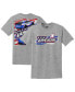 Фото #1 товара Men's Gray Kyle Larson Stars & Stripes T-shirt