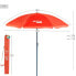 Пляжный зонт Aktive UV50 Ø 180 cm Коралл полиэстер Алюминий 180 x 187 x 180 cm (12 штук)
