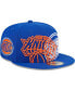 Фото #1 товара Men's Blue New York Knicks Game Day Hollow Logo Mashup 59FIFTY Fitted Hat