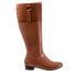 Фото #1 товара Trotters Morgan T2262-215 Womens Brown Leather Zipper Knee High Boots