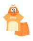 Фото #1 товара Boys Hooded Cosplay T-Shirt and French Terry Shorts Outfit Set to