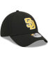 Фото #4 товара Men's Black San Diego Padres Logo 39THIRTY Flex Hat