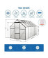 Фото #6 товара All-Season Heavy Duty 6x12 FT Greenhouse With Aluminum Base