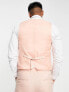 New Look slim waistcoat in pink