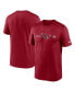 Фото #1 товара Men's Cardinal Arizona Cardinals Horizontal Lockup Legend T-shirt