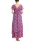 Фото #2 товара Платье для беременных от kimi + kai "Faux Wrap Chiffon Maxi Dress"