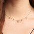 Desideri BEIN015 sparkling gold-plated necklace with zircons