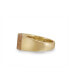 Wood Jasper Gemstone Yellow Gold Plated Sterling Silver Men Signet Ring
