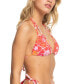 Фото #3 товара Juniors' Meadow Flowers Tiki Triangle Bikini Top