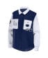 Women's Navy Penn State Nittany Lions Button-Up Shirt Jacket