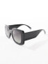 Jeepers Peepers chunky square sunglasses in black