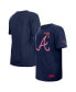 ფოტო #1 პროდუქტის Big Boys and Girls x Big League Chew Navy Atlanta Braves T-Shirt