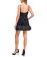 Фото #5 товара Платье с розетками из тафты Morgan & Company juniors' Sweetheart-Neck