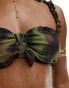 Miss Selfridge ombre tie front frill detail bikini top Schatteneffekt, 40 - фото #4