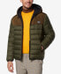 Фото #3 товара Men's Malone Mixed-Media Colorblocked Packable Hooded Jacket