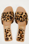 Фото #17 товара Animal print leather flat sandals