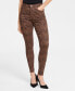 Фото #1 товара Women's Animal-Print High-Rise Skinny Jeans, Created for Macy's