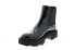 Фото #4 товара Aquatalia Haylie Patent 34L3694-BLK Womens Black Leather Slip On Chelsea Boots 6