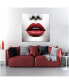Фото #2 товара Red Lips Acrylic Wall Art (40 H X 40 W)