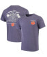 ფოტო #1 პროდუქტის Men's Purple Clemson Tigers Campus Local Comfort Colors T-shirt