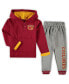 ფოტო #3 პროდუქტის Toddler Boys Cardinal, Heathered Gray Iowa State Cyclones Poppies Hoodie and Sweatpants Set