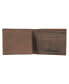 ფოტო #2 პროდუქტის Men's Grooved Leather Bifold Wallet
