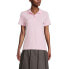 Фото #18 товара Women's School Uniform Short Sleeve Feminine Fit Interlock Polo Shirt