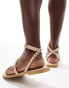 Фото #2 товара Truffle Collection studded strappy sandals in beige