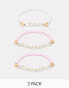 Фото #1 товара South Beach 3 pack bridal party bracelets