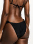 Фото #2 товара River Island frill tie side bikini bottom in black