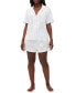 Women's 2-Pc. Notched-Collar Short Pajamas Set