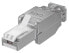 Фото #2 товара Wentronic Tool-free RJ45 Network Plug CAT 6 STP Shielded - RJ45 male (8P8C) - Grey - White - Male - Straight - Zinc - Cat6