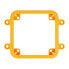 Фото #3 товара Panel Frame - plastic mounting frame for M5Stack Core modules - orange - M5Stack A125