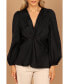 ფოტო #2 პროდუქტის Women's Karina V Neck Satin Top