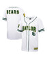 Men's White, Green Baylor Bears Free Spirited Baseball Jersey