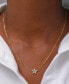 ფოტო #2 პროდუქტის London Blue Topaz Star Cluster Pendant Necklace (1/4 ct. t.w.) in 14k Gold-Plated Sterling Silver, 16" + 2" extender