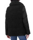 ფოტო #2 პროდუქტის Women's Mixed-Media Stand-Collar Puffer Coat