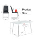 Фото #3 товара Modern Glass Dining Table Set Sturdy, Durable, Easy Clean, Easy Install