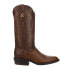 Фото #1 товара R. Watson Boots Cowhide Embroidered Round Toe Cowboy Mens Brown Western Cowboy