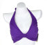 Фото #1 товара Gottex Womens Swimwear Solid Purple Halter Strap Shirred Bikini Top Size 8