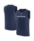 Фото #2 товара Men's Navy Seattle Mariners Exceed Performance Tank Top